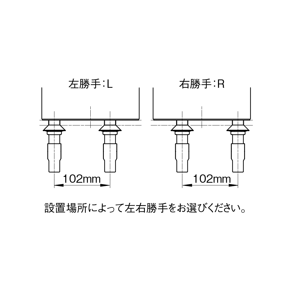 SANEI(旧社名:三栄水栓製作所) サーモデッキシャワー混合栓 左勝手