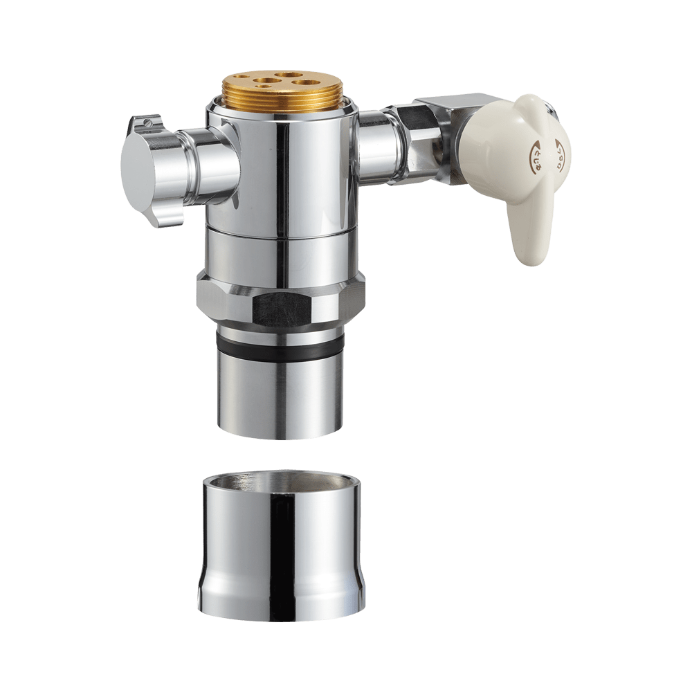 水栓金具 部品 三栄水栓 B98-AU6 シングル混合栓用分岐アダプター ○