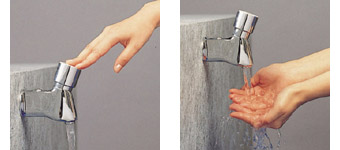 自閉式横水栓 | 商品のご案内 | SANEI｜デザイン性に優れた水まわり 