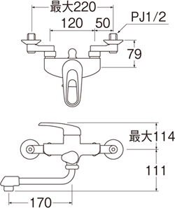 シングルシャワー混合栓 | 商品のご案内 | SANEI｜デザイン性に優れた