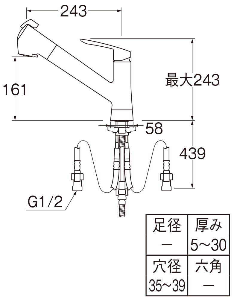 シングル浄水器付ワンホールスプレー混合栓 | 商品のご案内 | SANEI