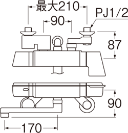 サーモシャワー混合栓（レイニー付） | 商品のご案内 | SANEI