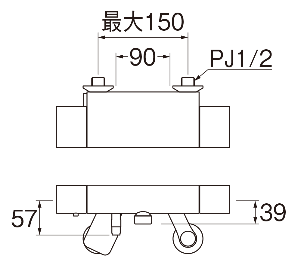 サーモシャワー混合栓 | 商品のご案内 | SANEI｜デザイン性に優れた水