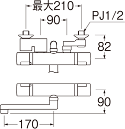 サーモシャワー混合栓 | 商品のご案内 | SANEI｜デザイン性に優れた水