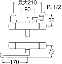 サーモシャワー混合栓 | 商品のご案内 | SANEI｜デザイン性に優れた水